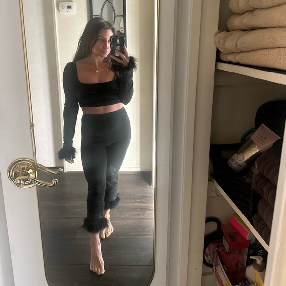 Black fur trim set - Picture 13 of 13